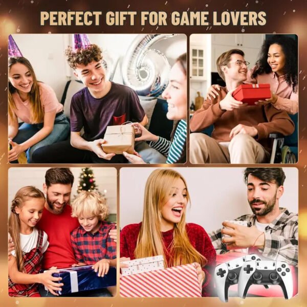 M15 4K Wireless Retro Game Console – HDMI TV Arcade System with Dual Joysticks, PSP Style, HD Family Video Game Box