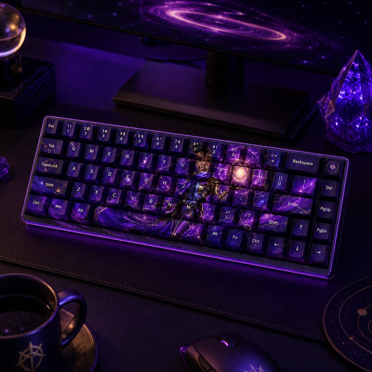 Astra Original Profile 68-Key Side-Printed PBT Keycap Set - Image 8