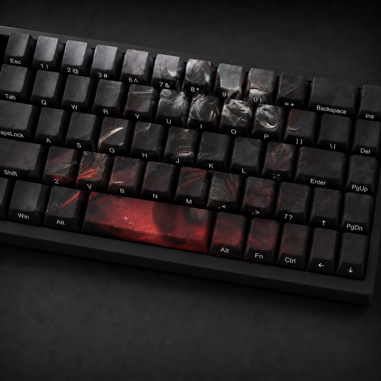 BLOOD MOON AATROX Original Profile 68-Key Side-Printed PBT Keycap Set - Image 7