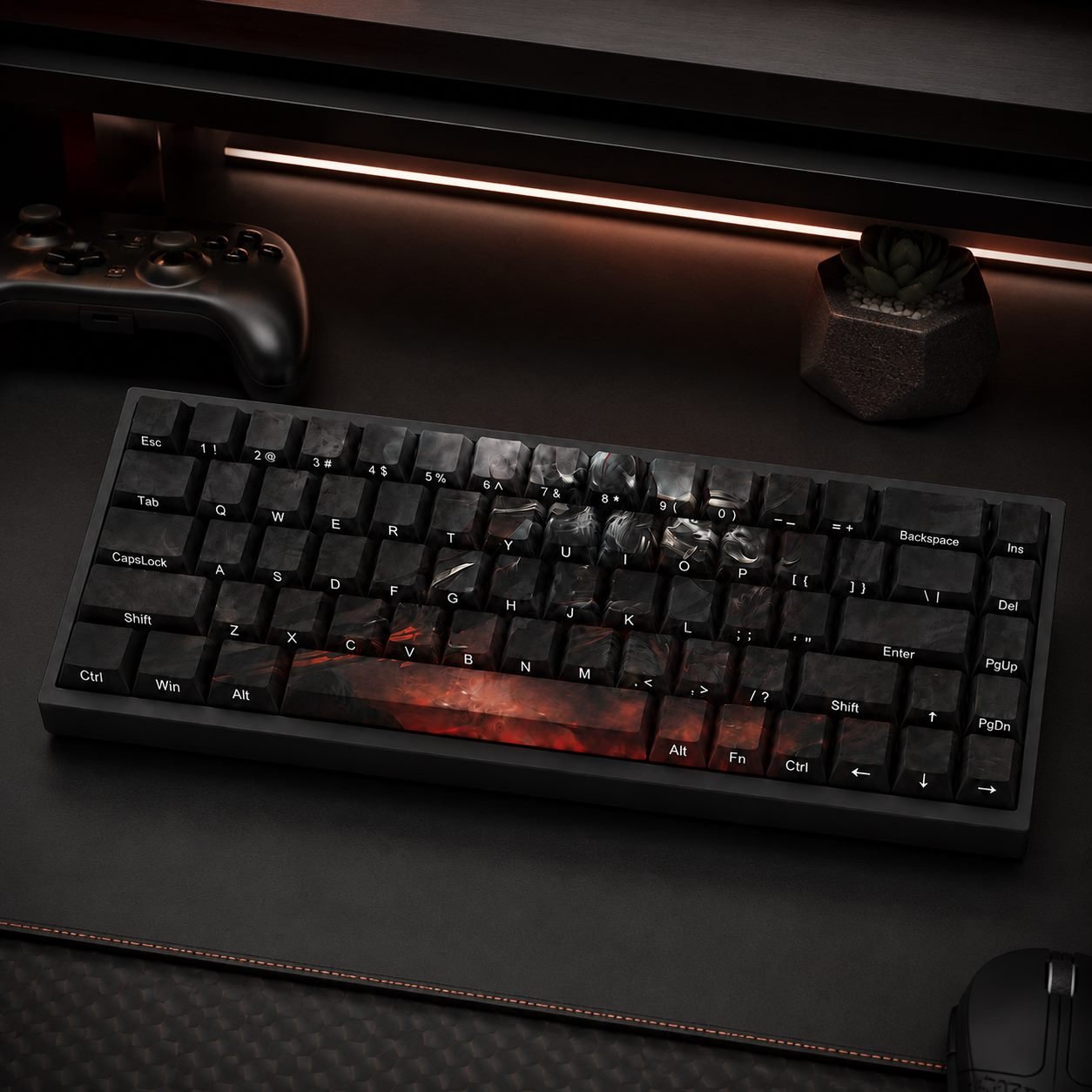 BLOOD MOON AATROX Original Profile 68-Key Side-Printed PBT Keycap Set - Image 8