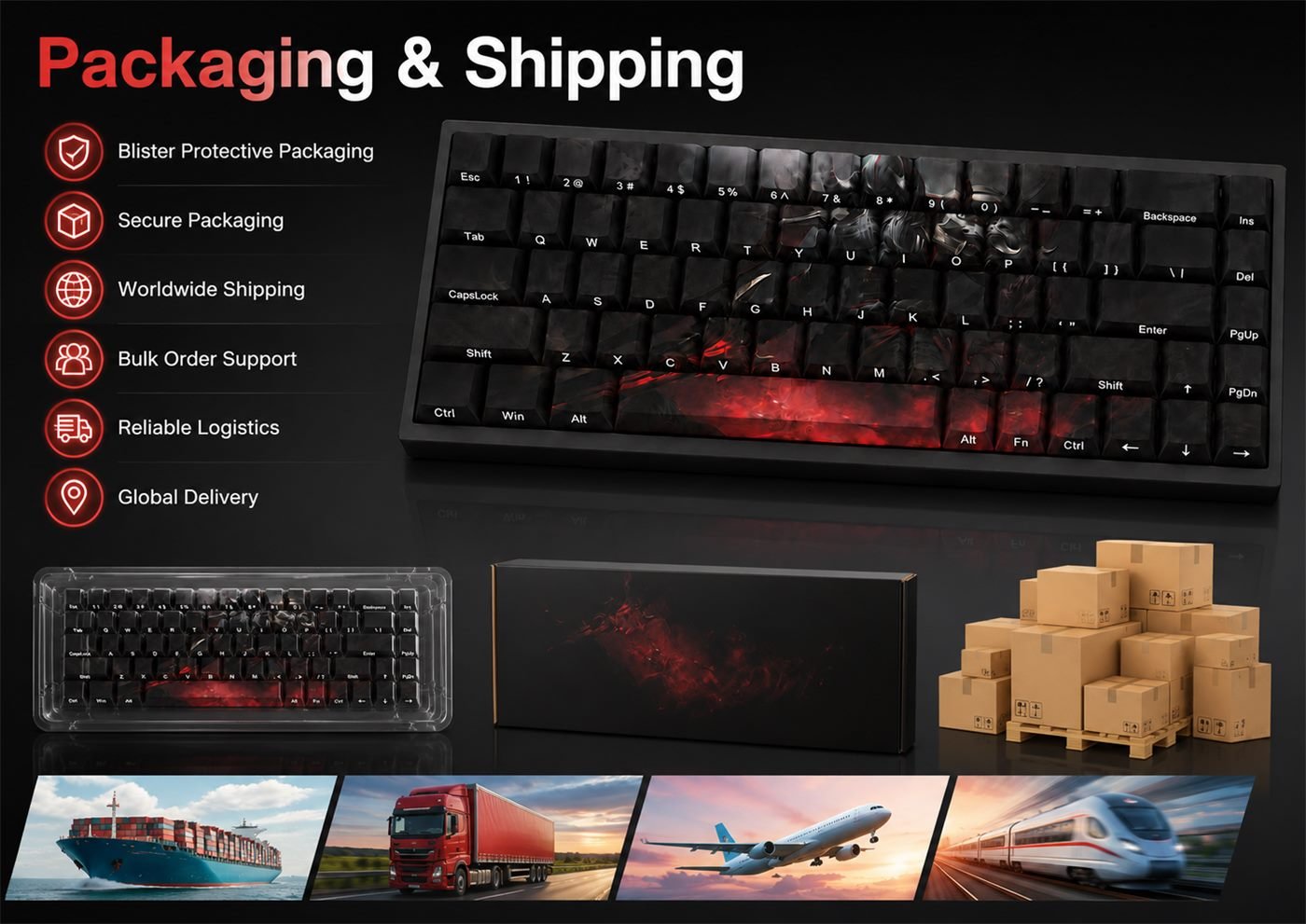 BLOOD MOON AATROX Original Profile 68-Key Side-Printed PBT Keycap Set - Image 11