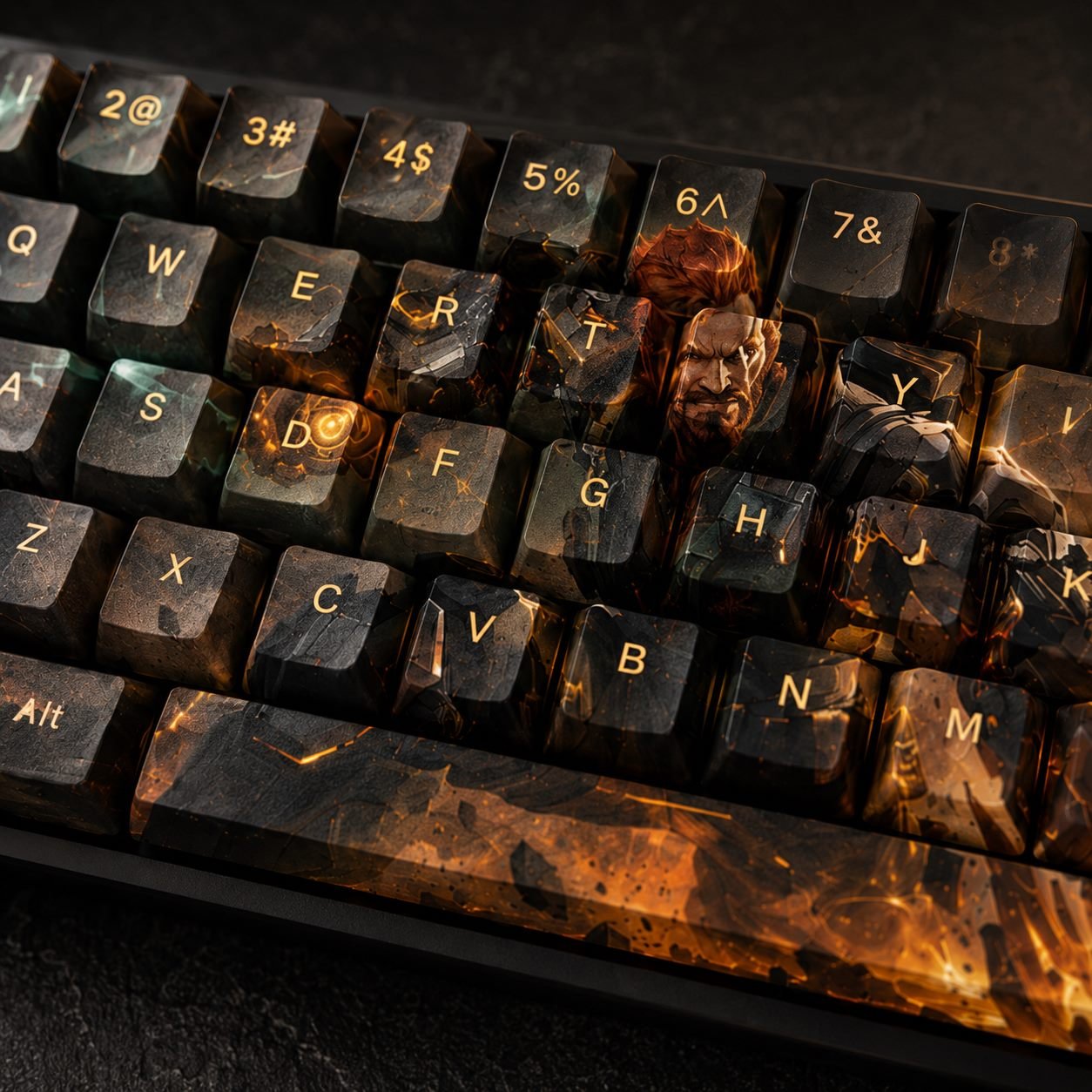 Breach Original Profile 68-Key Side-Printed PBT Keycap Set - Image 7