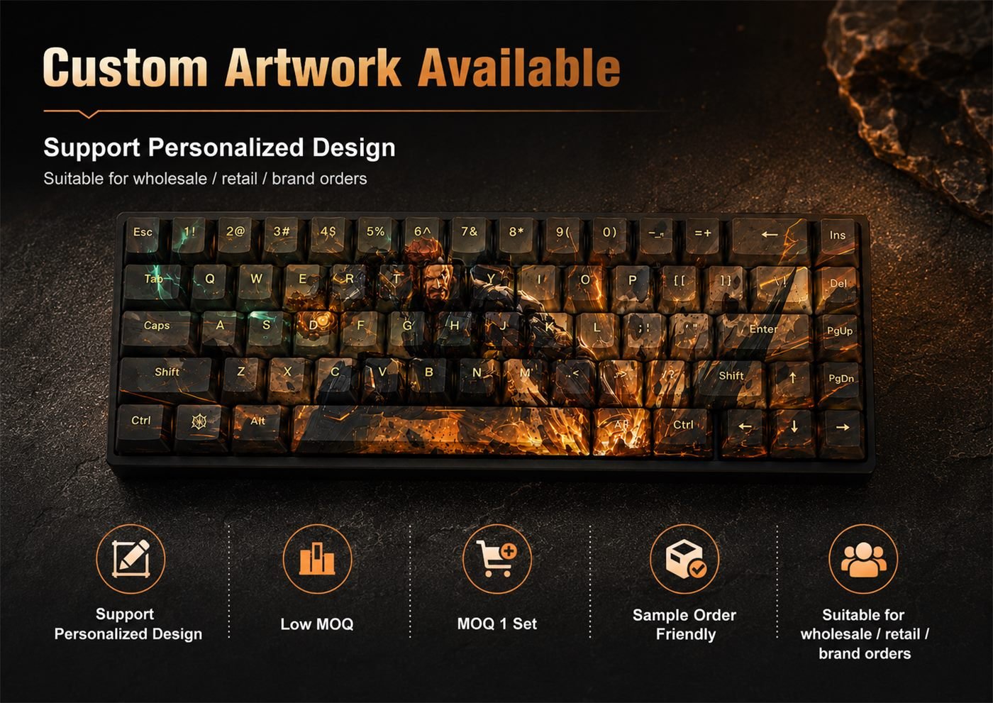 Breach Original Profile 68-Key Side-Printed PBT Keycap Set - Image 12