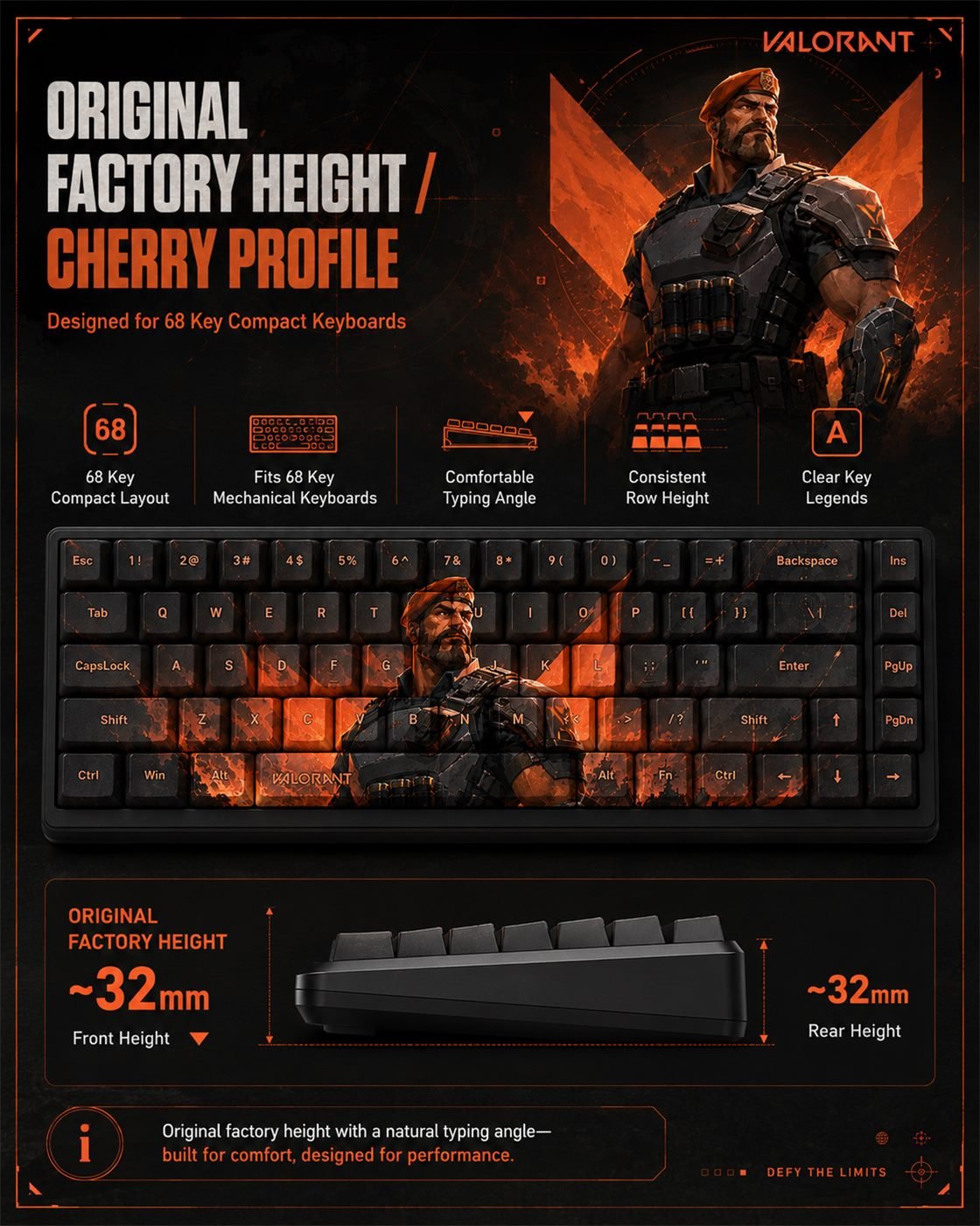 Brimstone Original Profile 68-Key Side-Printed PBT Keycap Set - Image 11