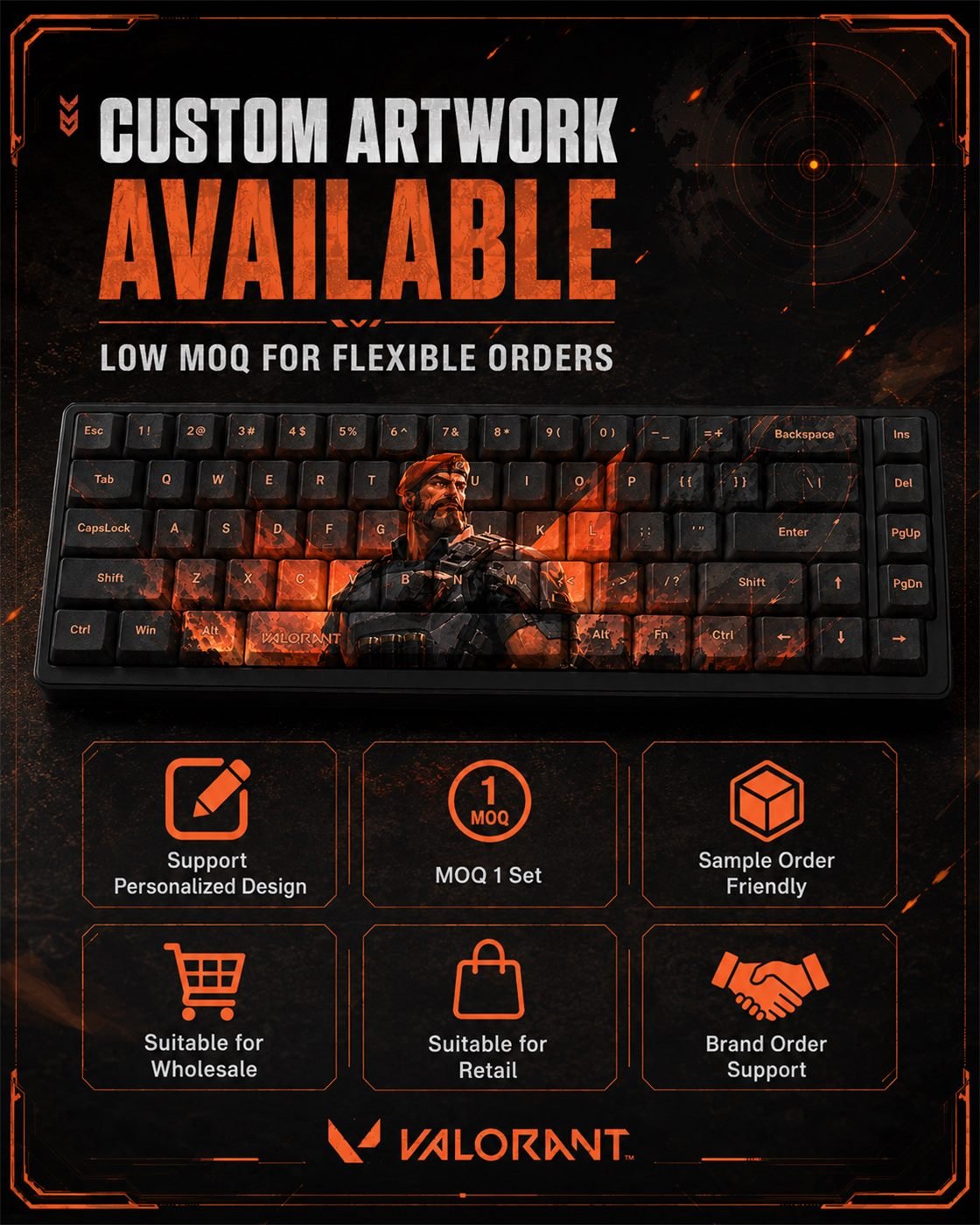 Brimstone Original Profile 68-Key Side-Printed PBT Keycap Set - Image 12