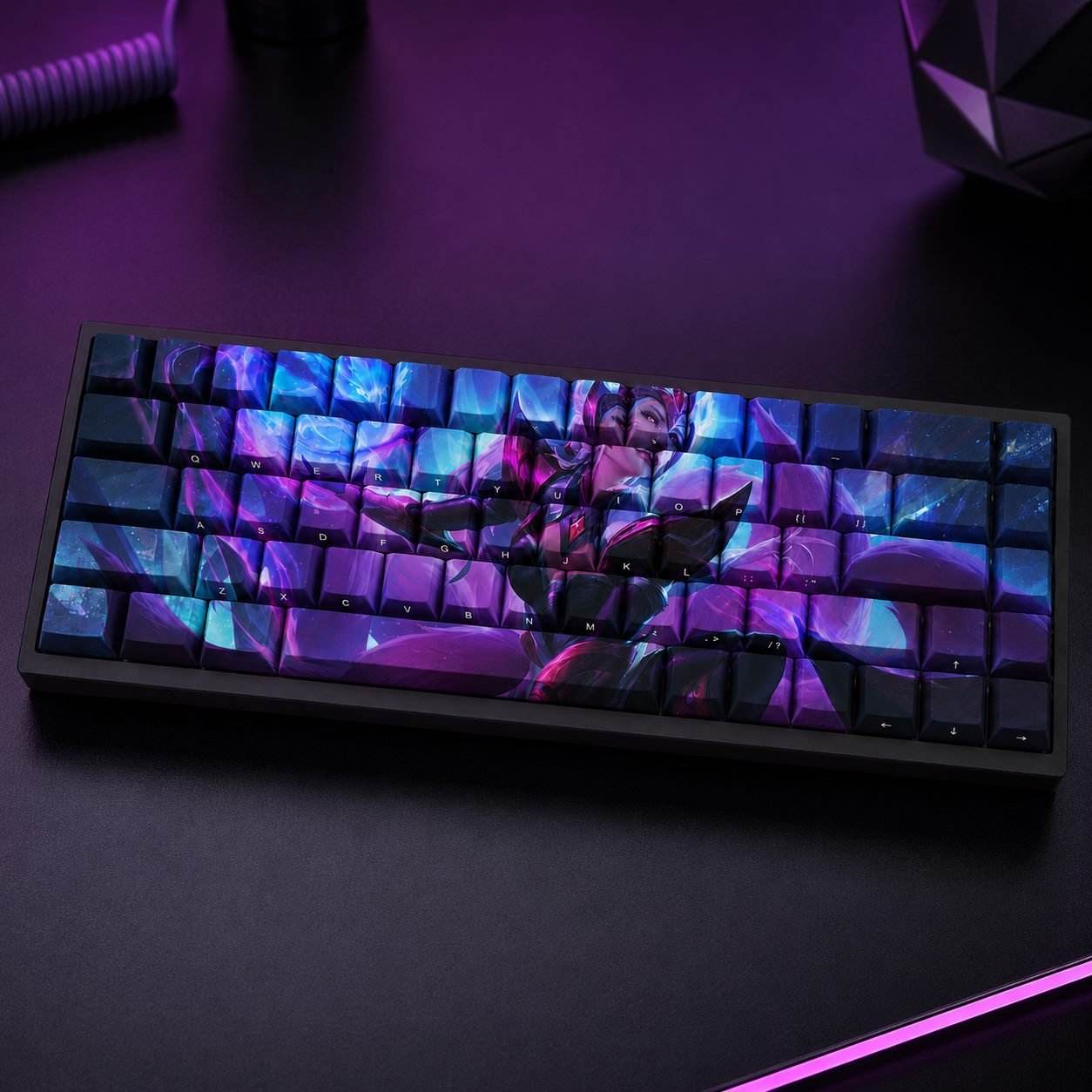 CHALLENGER AHRI Original Profile 68-Key Side-Printed PBT Keycap Set - Image 2