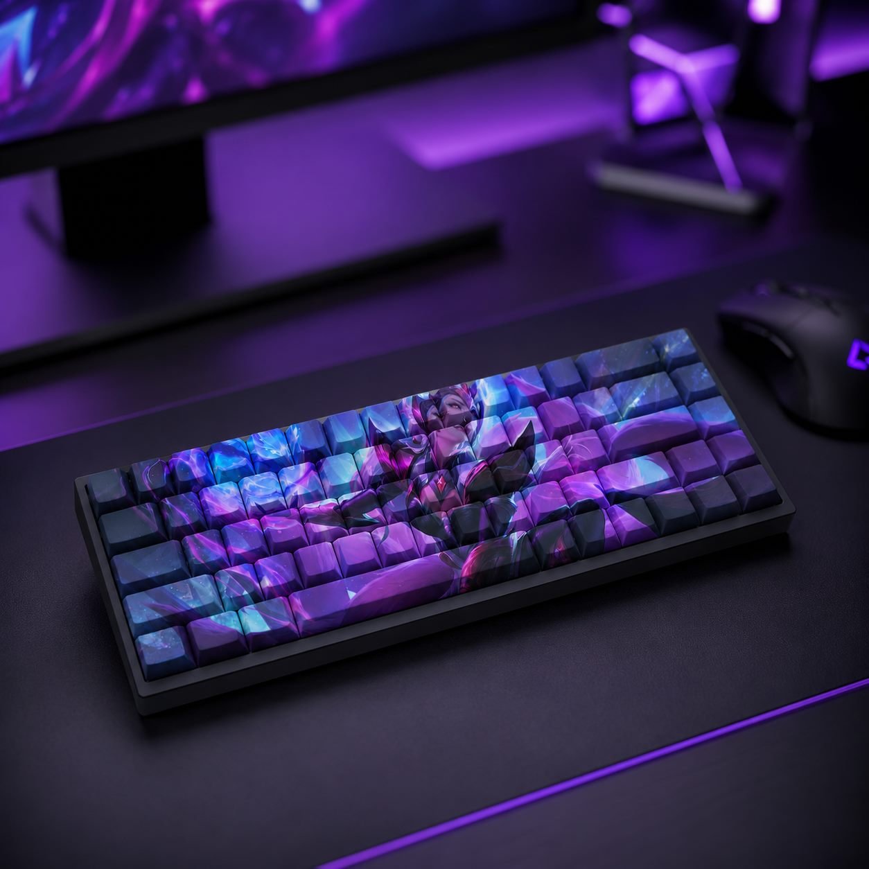 CHALLENGER AHRI Original Profile 68-Key Side-Printed PBT Keycap Set - Image 8