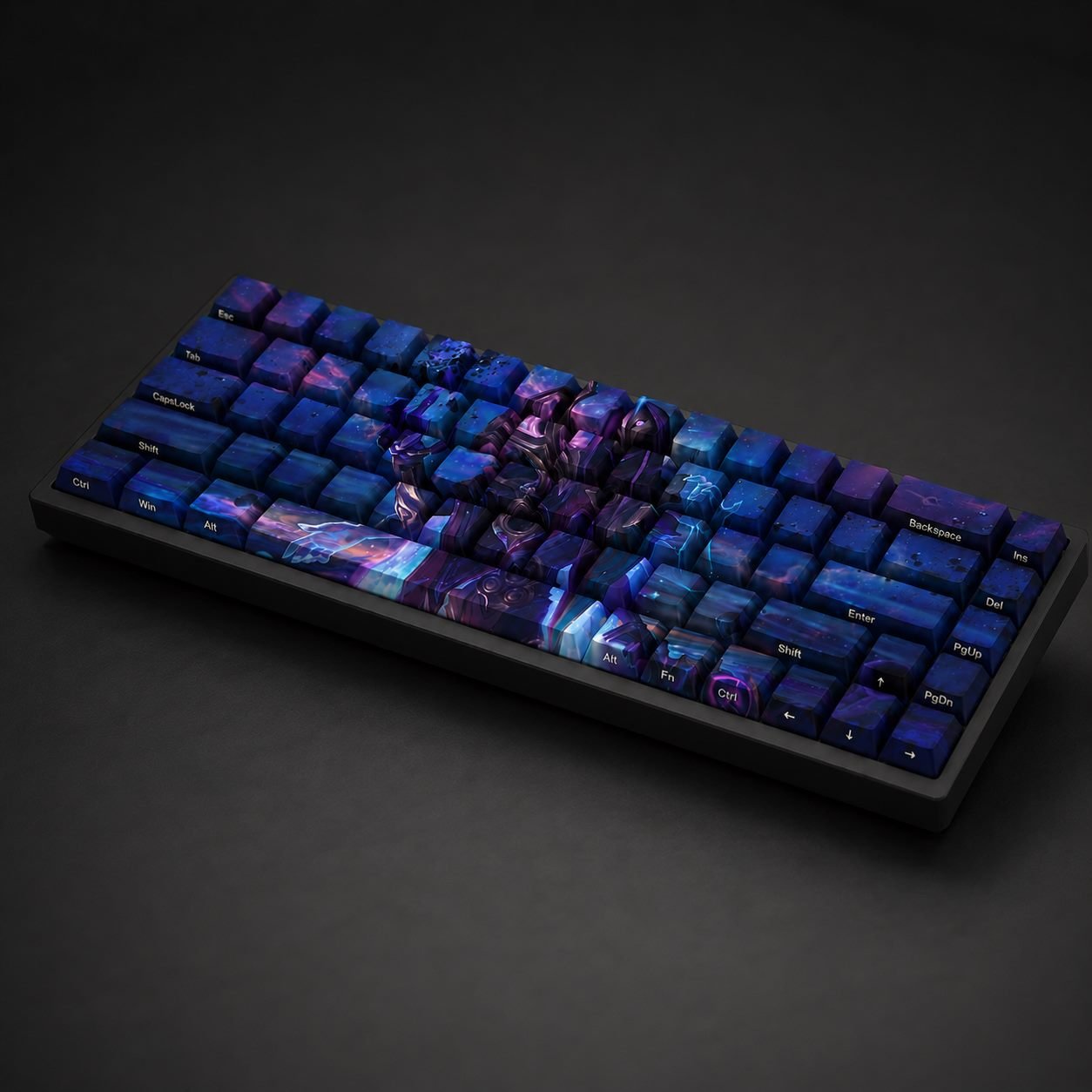 DARK COSMIC JHIN Original Profile 68-Key Side-Printed PBT Keycap Set - Image 3