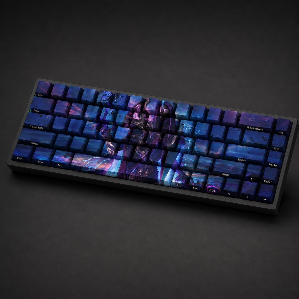 DARK COSMIC JHIN Original Profile 68-Key Side-Printed PBT Keycap Set - Image 6
