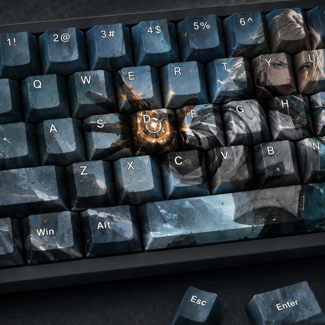 Deadlock Original Profile 68-Key Side-Printed PBT Keycap Set - Image 7