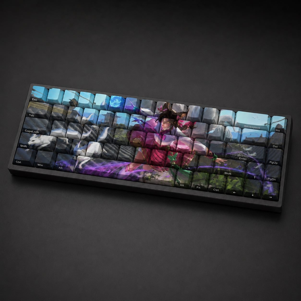 DYNASTY AHRI Original Profile 68-Key Side-Printed PBT Keycap Set - Image 5