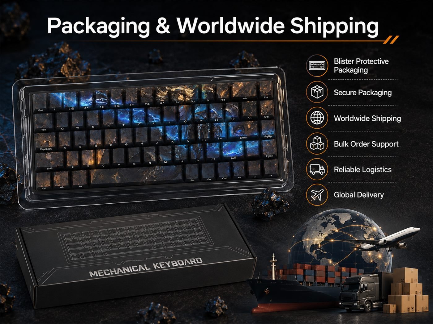 EZREAL Original Profile 68-Key Side-Printed PBT Keycap Set - Image 12