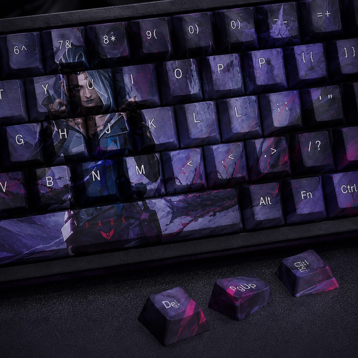 Fade Original Profile 68-Key Side-Printed PBT Keycap Set - Image 7
