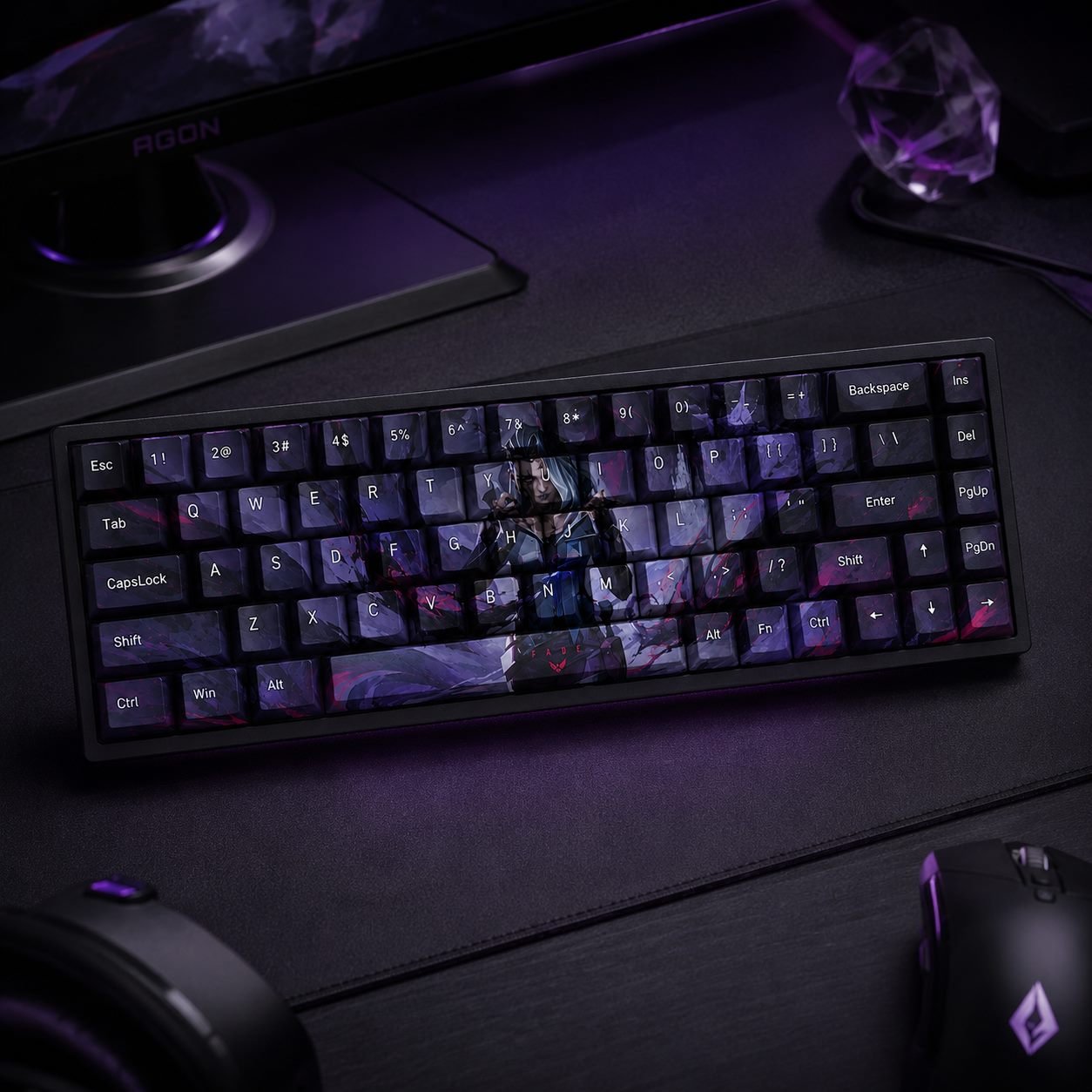 Fade Original Profile 68-Key Side-Printed PBT Keycap Set - Image 8