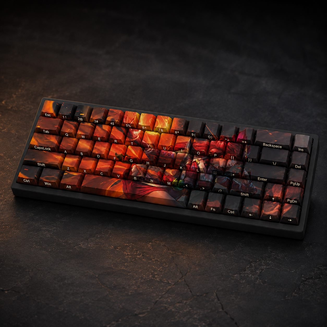 FOXFIRE AHRI Original Profile 68-Key Side-Printed PBT Keycap Set - Image 2