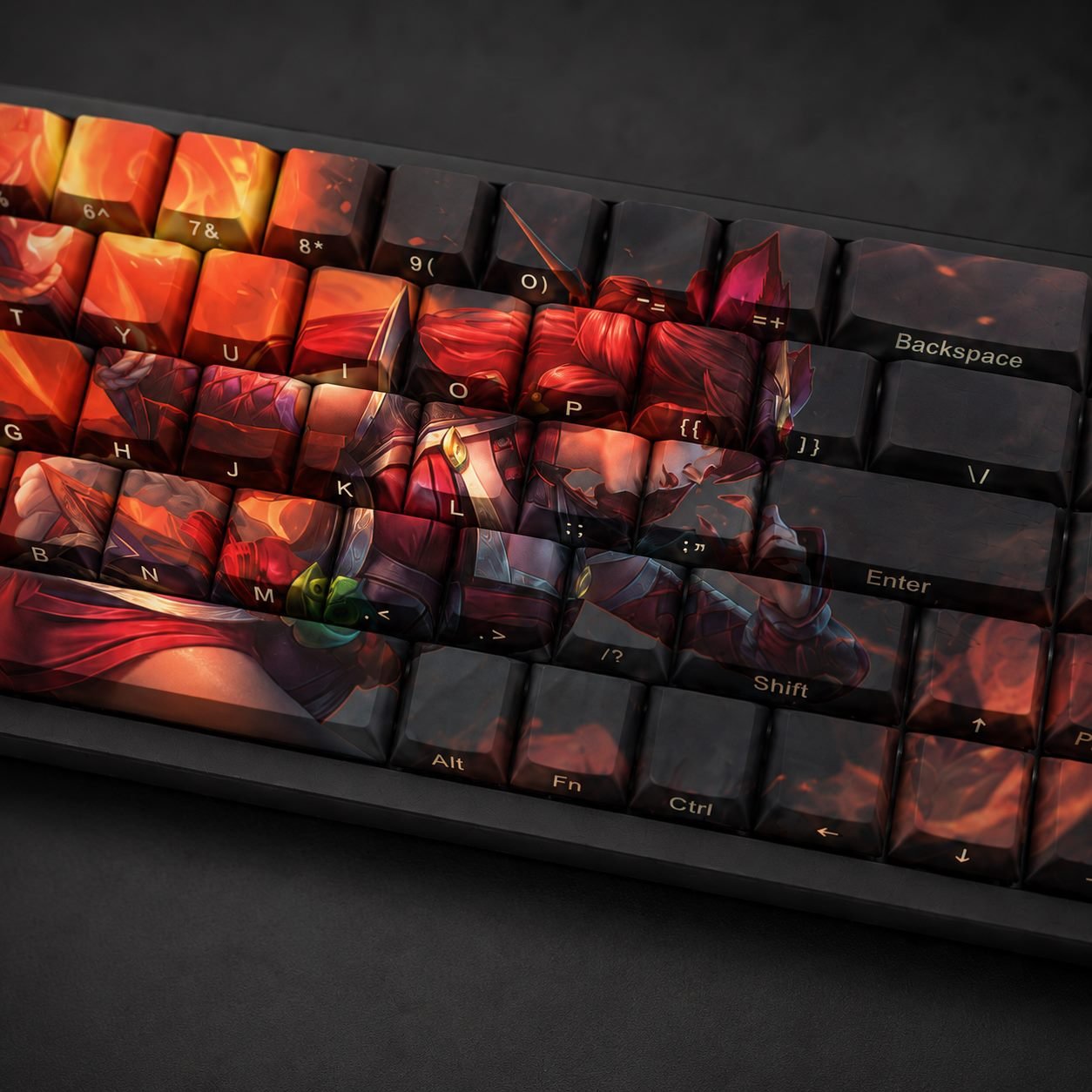FOXFIRE AHRI Original Profile 68-Key Side-Printed PBT Keycap Set - Image 7