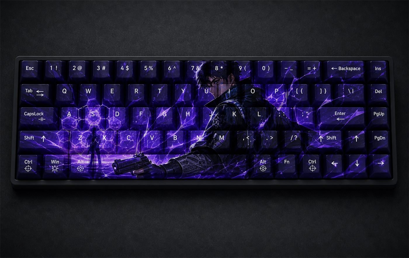 Iso Original Profile 68-Key Side-Printed PBT Keycap Set - Image 6