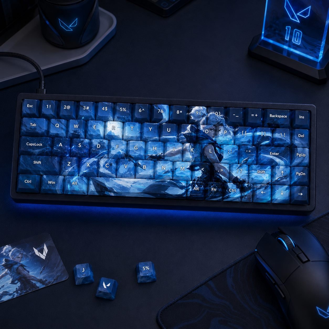 Jett Tactical Original Profile 68-Key Side-Printed PBT Keycap Set - Image 7