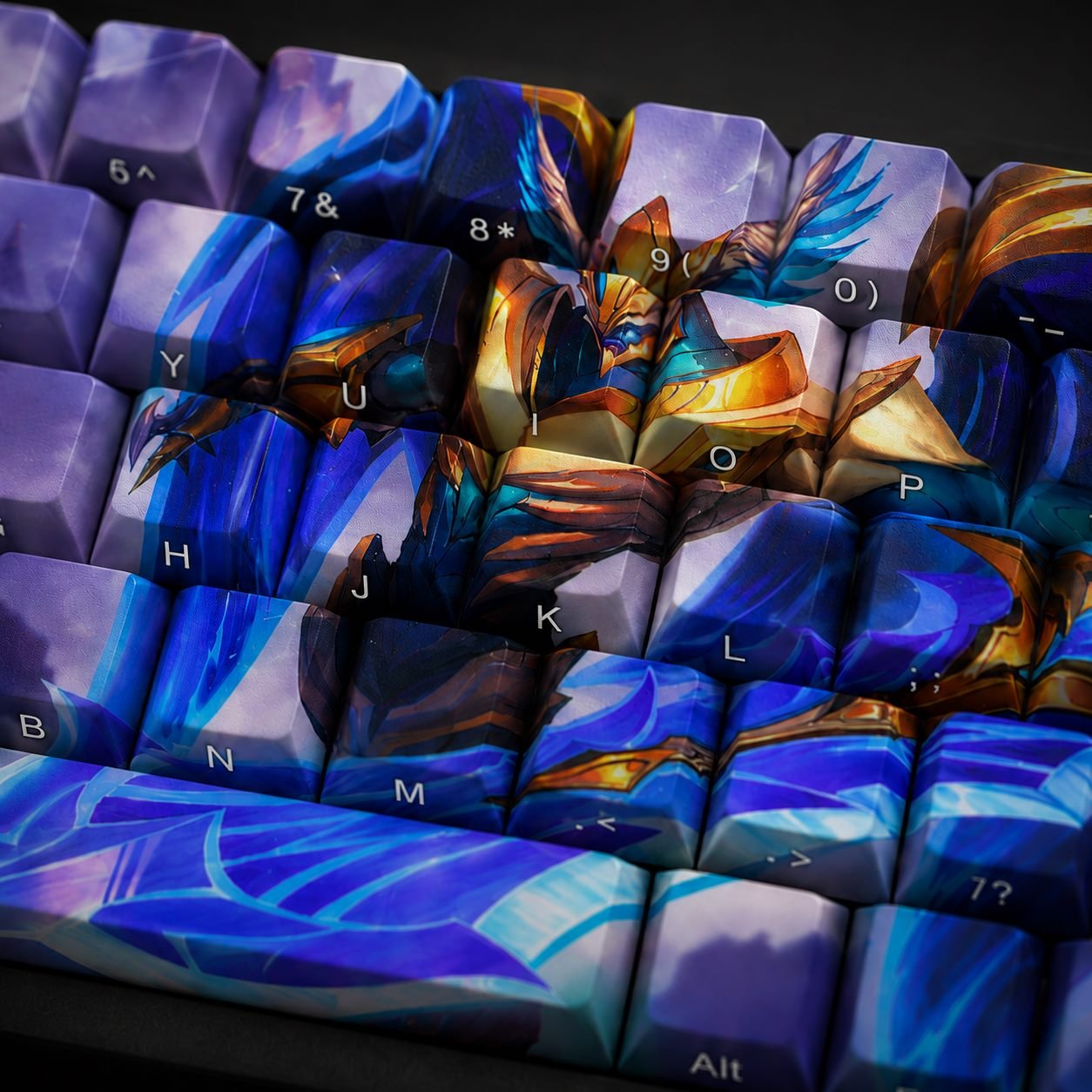 JUSTICAR AATROX Original Profile 68-Key Side-Printed PBT Keycap Set - Image 4