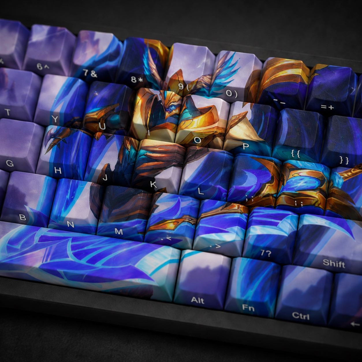 JUSTICAR AATROX Original Profile 68-Key Side-Printed PBT Keycap Set - Image 7