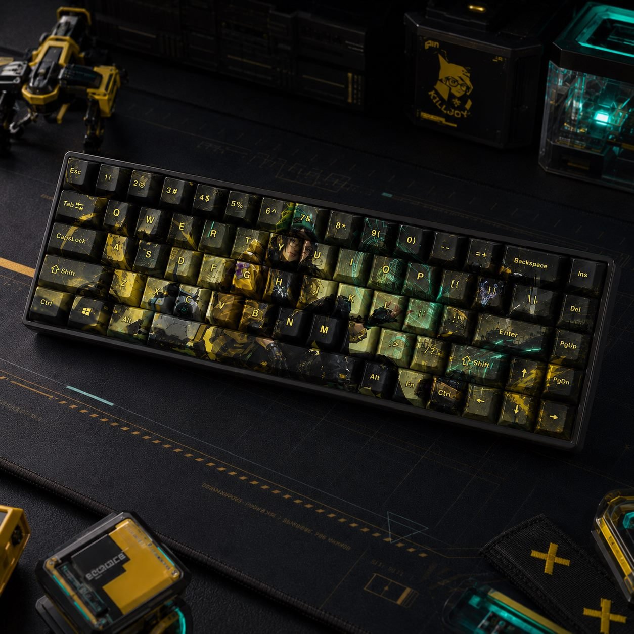 Killjoy Original Profile 68-Key Side-Printed PBT Keycap Set - Image 5