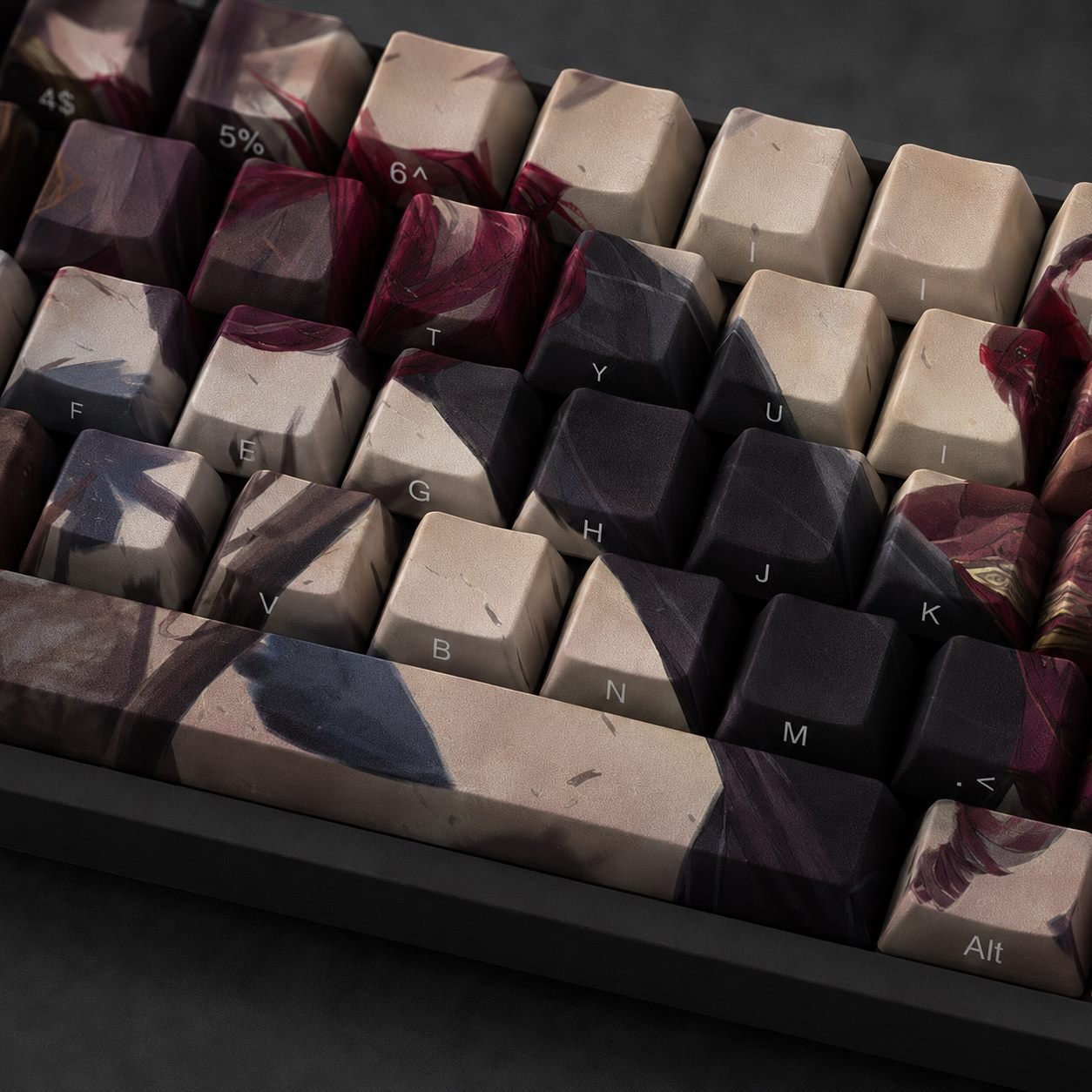 LEE SIN Original Profile 68-Key Side-Printed PBT Keycap Set - Image 4