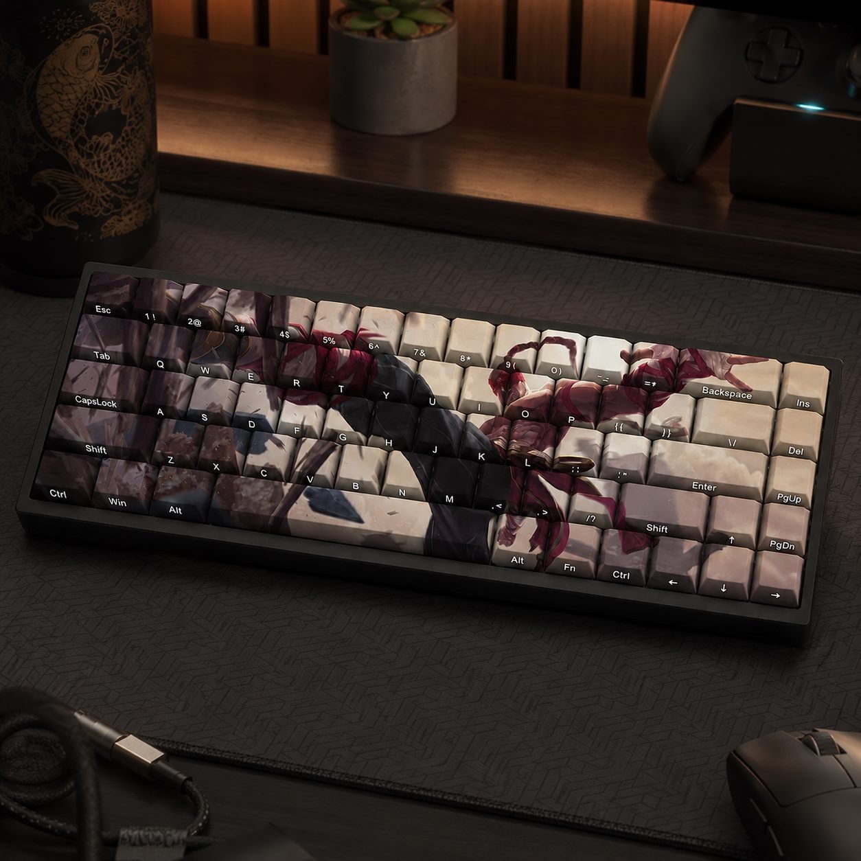 LEE SIN Original Profile 68-Key Side-Printed PBT Keycap Set - Image 8
