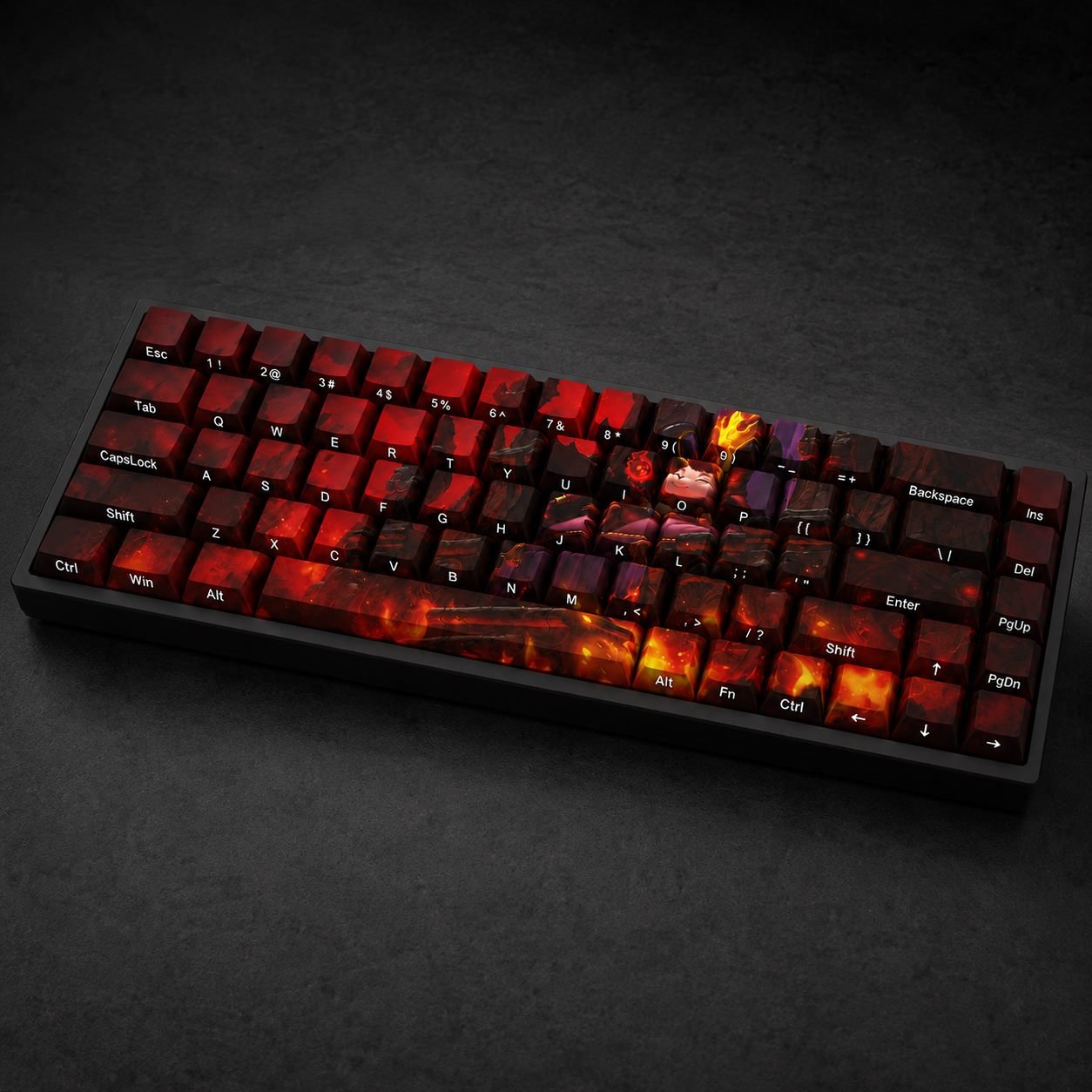 LITTLE DEVIL TEEMO Original Profile 68-Key Side-Printed PBT Keycap Set - Image 5