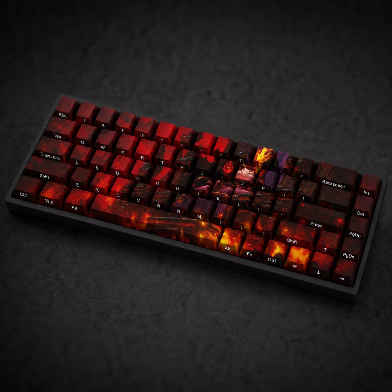 LITTLE DEVIL TEEMO Original Profile 68-Key Side-Printed PBT Keycap Set - Image 6