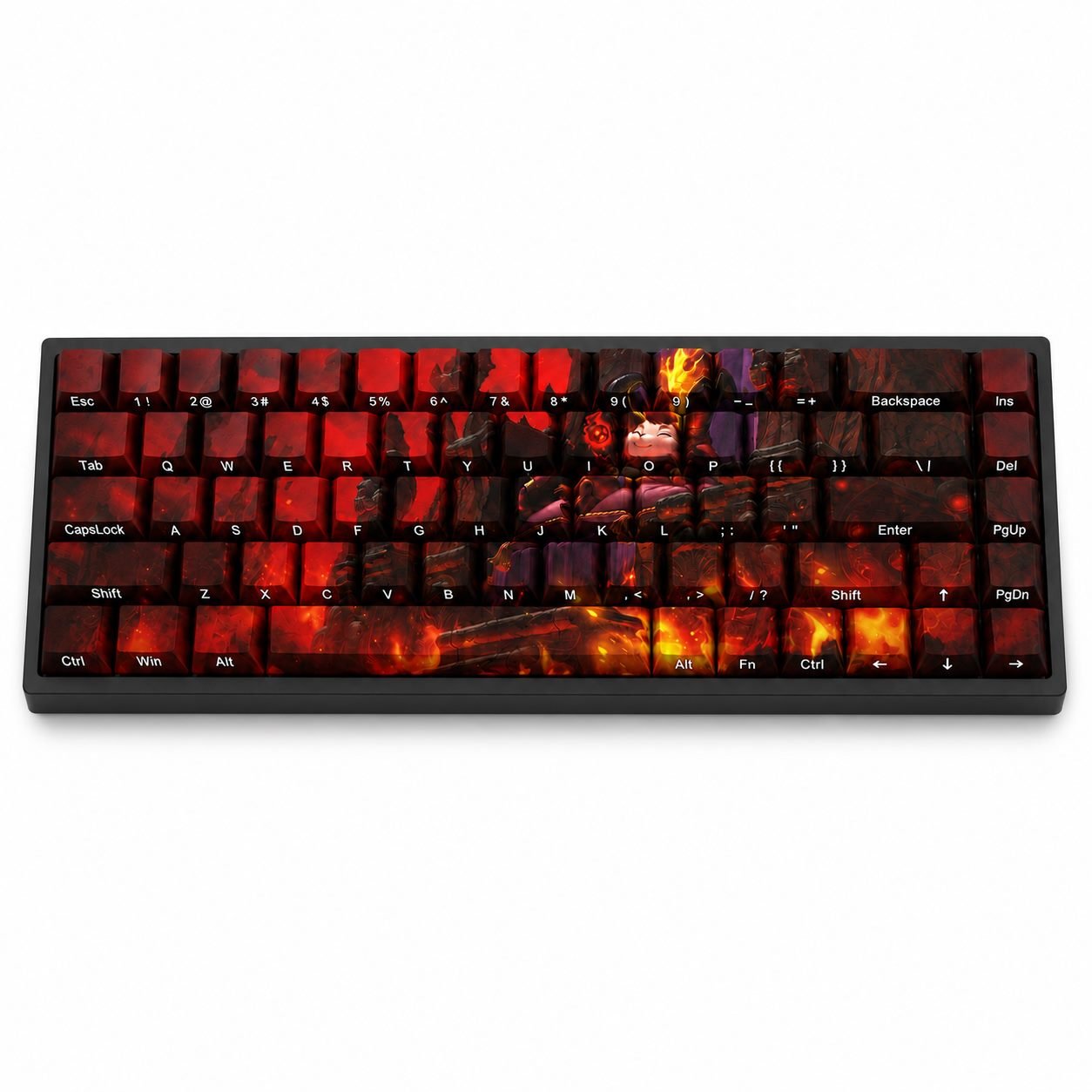 LITTLE DEVIL TEEMO Original Profile 68-Key Side-Printed PBT Keycap Set