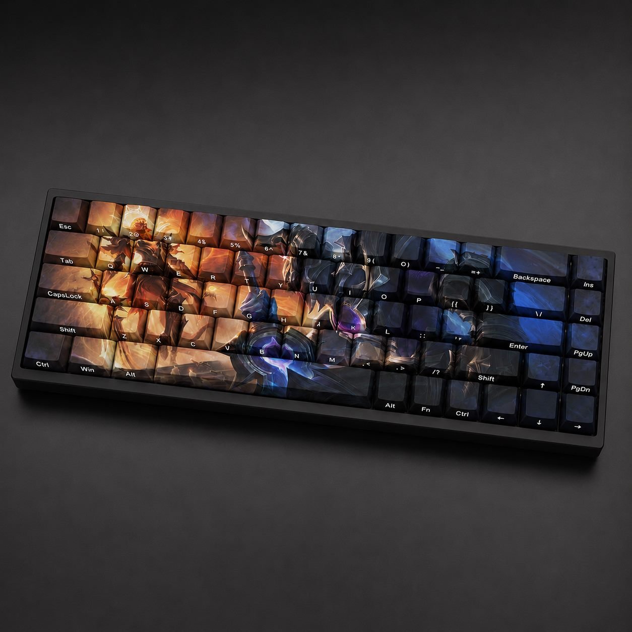 LUNAR ECLIPSE AATROX Original Profile 68-Key Side-Printed PBT Keycap Set - Image 2