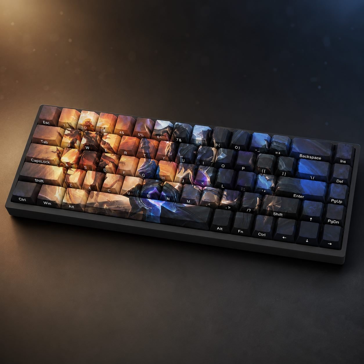 LUNAR ECLIPSE AATROX Original Profile 68-Key Side-Printed PBT Keycap Set - Image 3