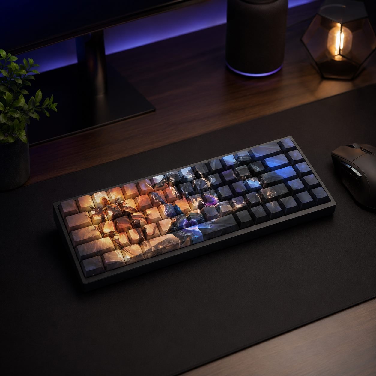LUNAR ECLIPSE AATROX Original Profile 68-Key Side-Printed PBT Keycap Set - Image 8