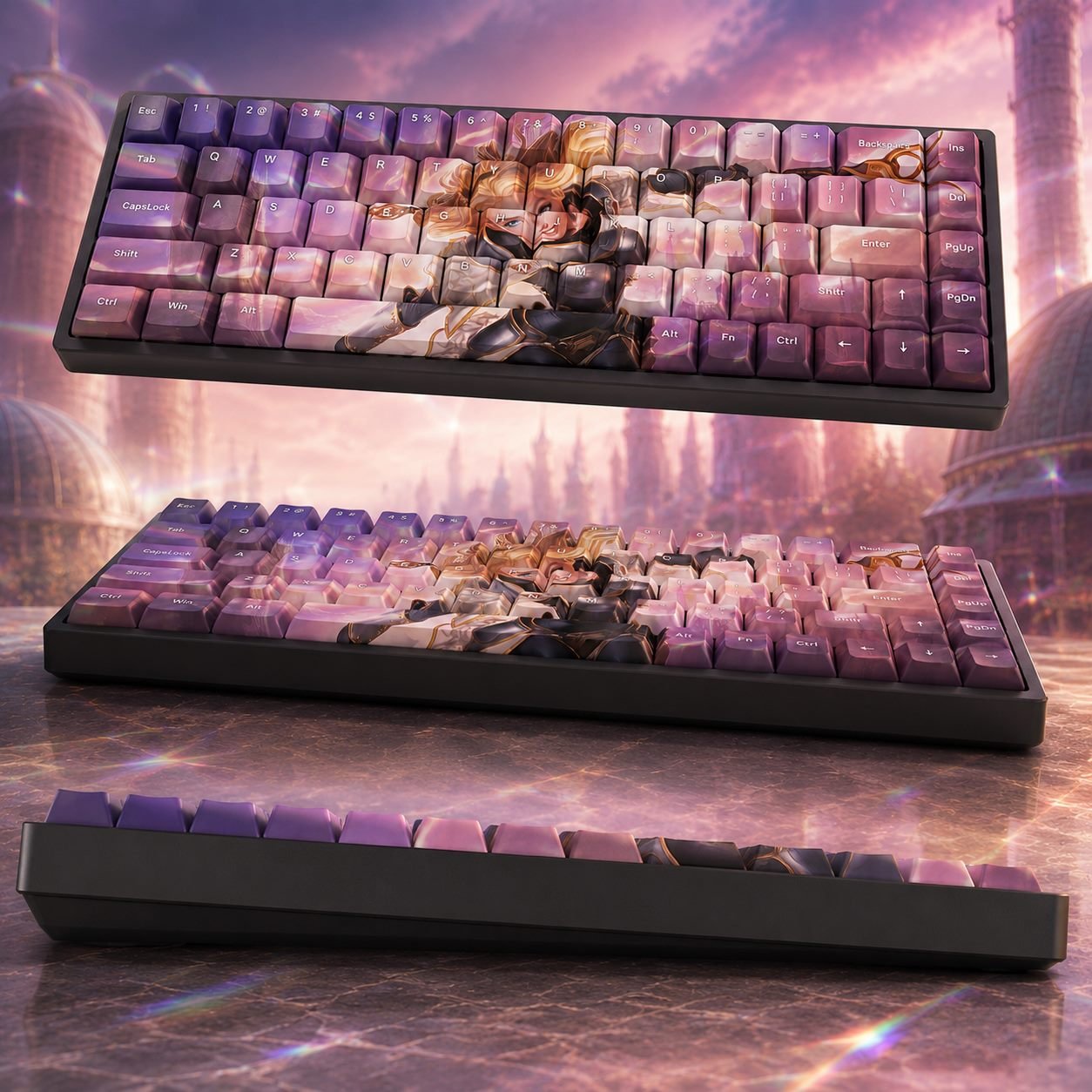 LUX Original Profile 68-Key Side-Printed PBT Keycap Set - Image 3