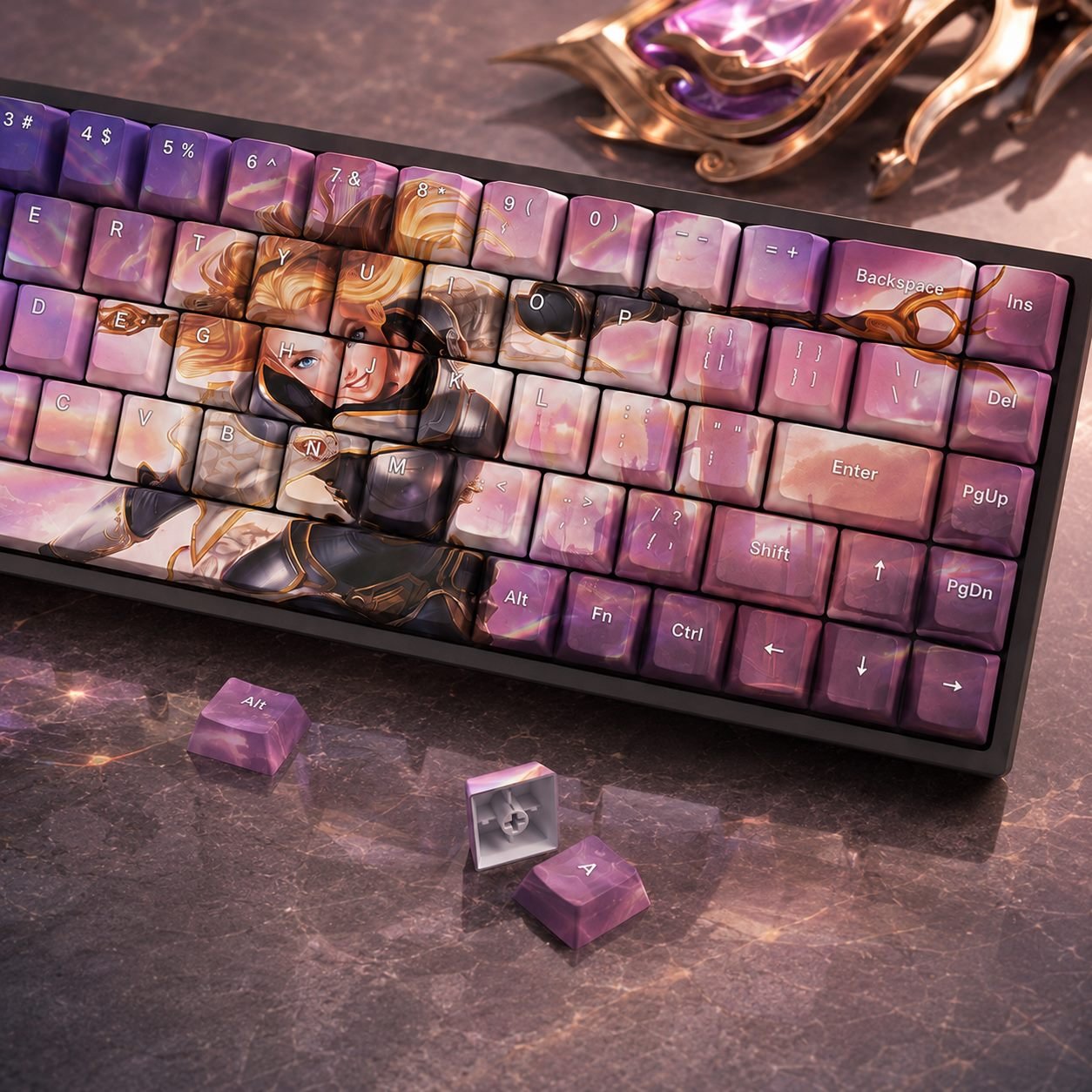 LUX Original Profile 68-Key Side-Printed PBT Keycap Set - Image 4