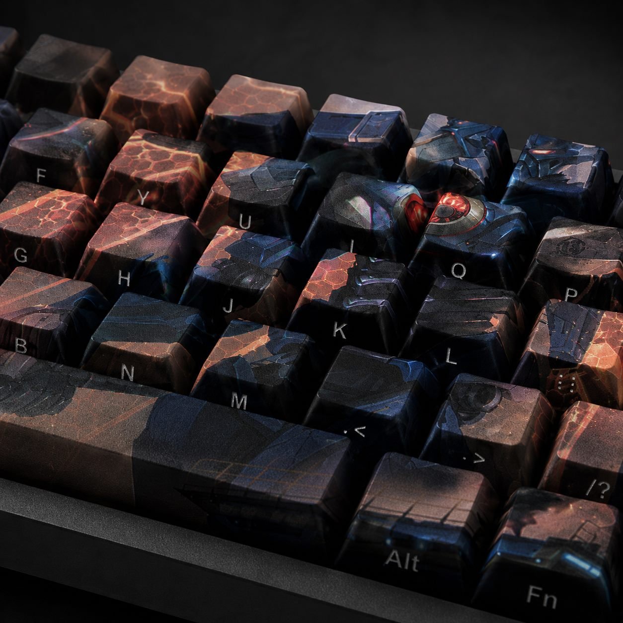 MECHA AATROX Original Profile 68-Key Side-Printed PBT Keycap Set - Image 4