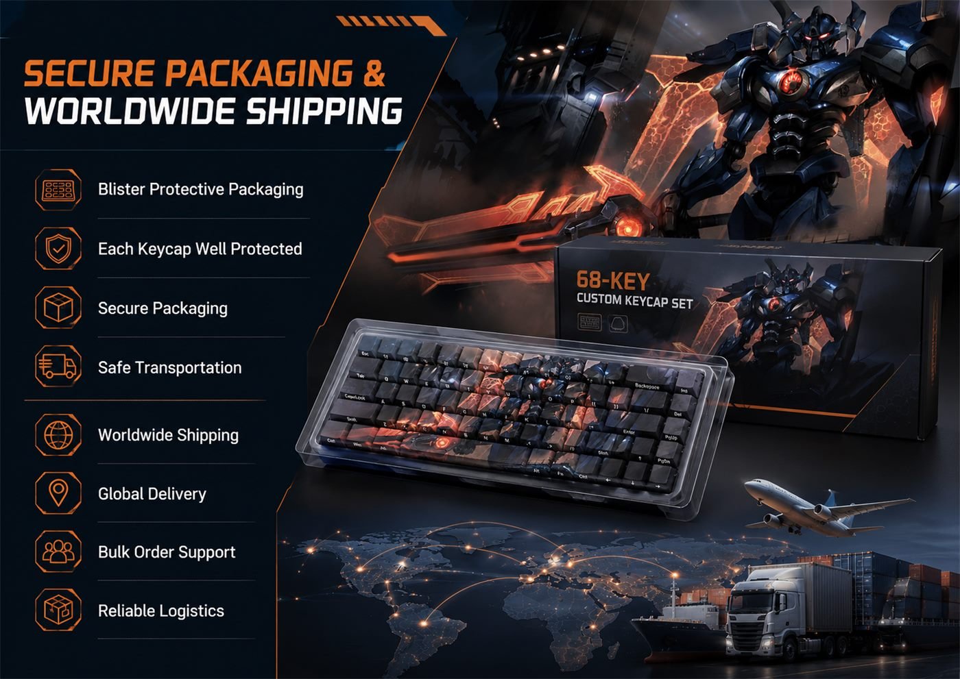 MECHA AATROX Original Profile 68-Key Side-Printed PBT Keycap Set - Image 13