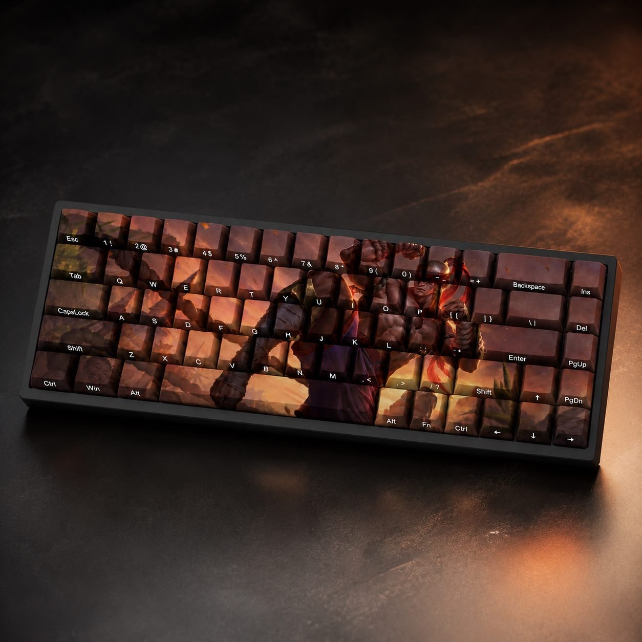 MUAY THAI LEE SIN Original Profile 68-Key Side-Printed PBT Keycap Set - Image 2