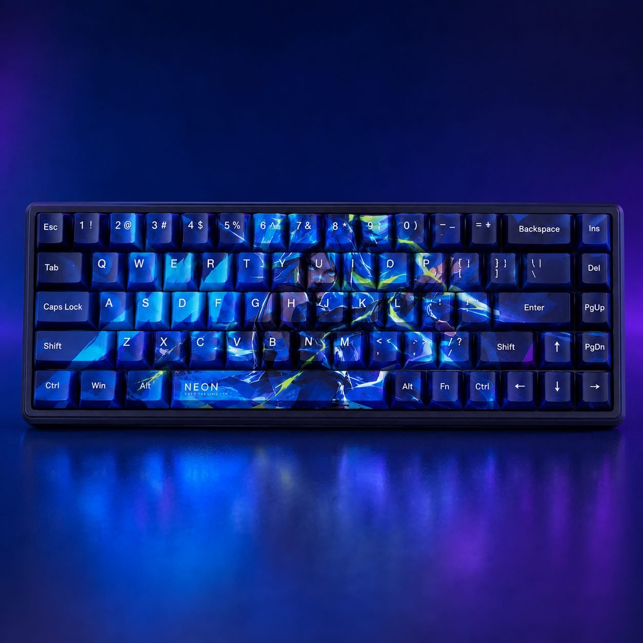 Neon Original Profile 68-Key Side-Printed PBT Keycap Set - Image 5