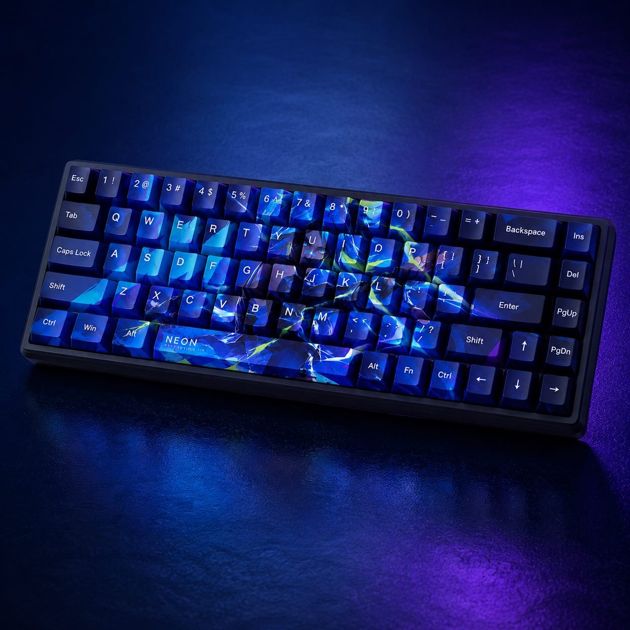 Neon Original Profile 68-Key Side-Printed PBT Keycap Set - Image 6
