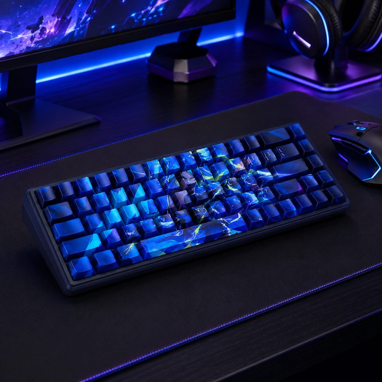 Neon Original Profile 68-Key Side-Printed PBT Keycap Set - Image 8