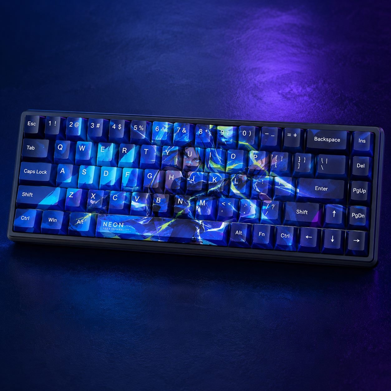 Neon Original Profile 68-Key Side-Printed PBT Keycap Set