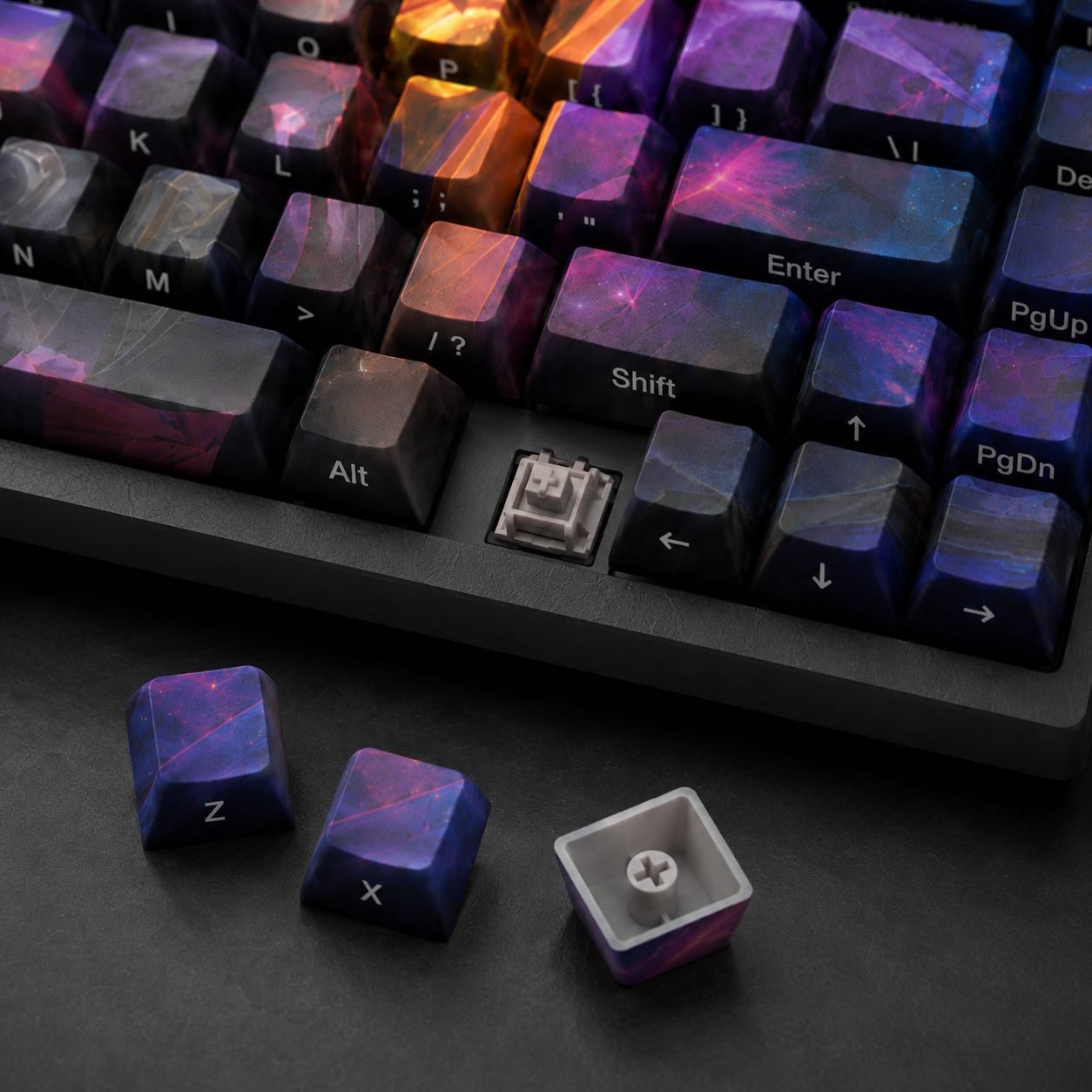ODYSSEY AATROX Original Profile 68-Key Side-Printed PBT Keycap Set - Image 4