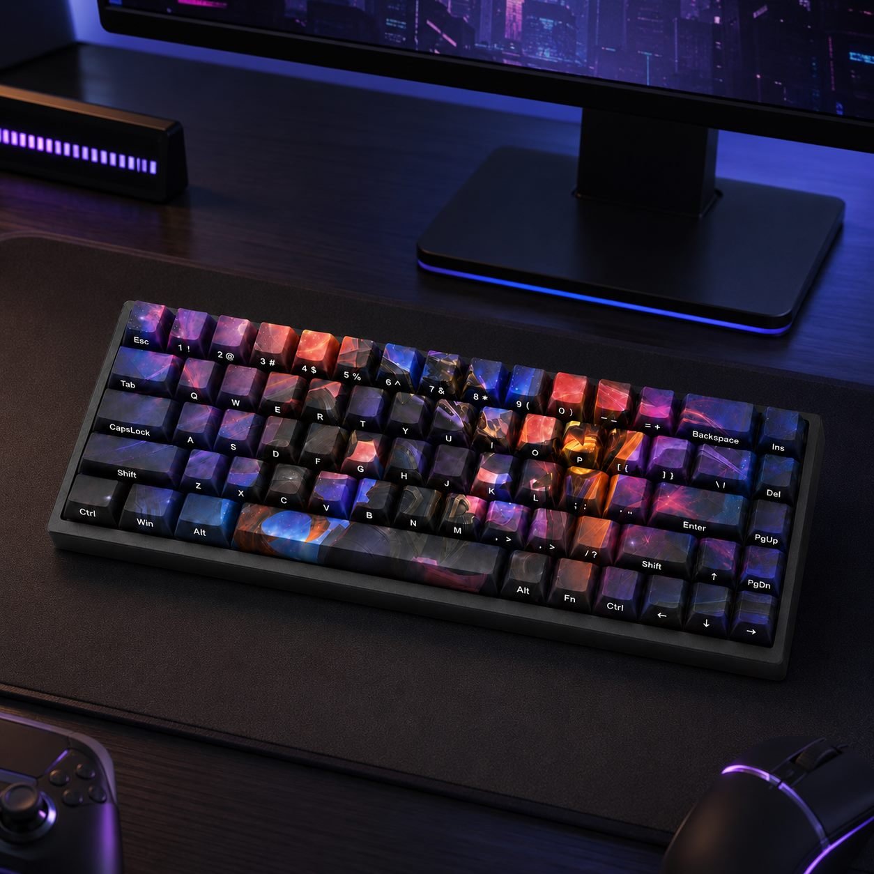 ODYSSEY AATROX Original Profile 68-Key Side-Printed PBT Keycap Set - Image 8