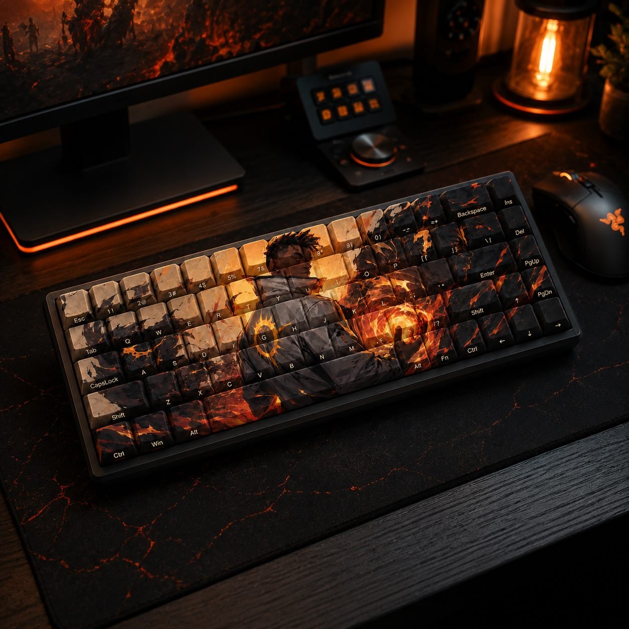 Phoenix Immortal Original Profile 68-Key Side-Printed PBT Keycap Set - Image 5