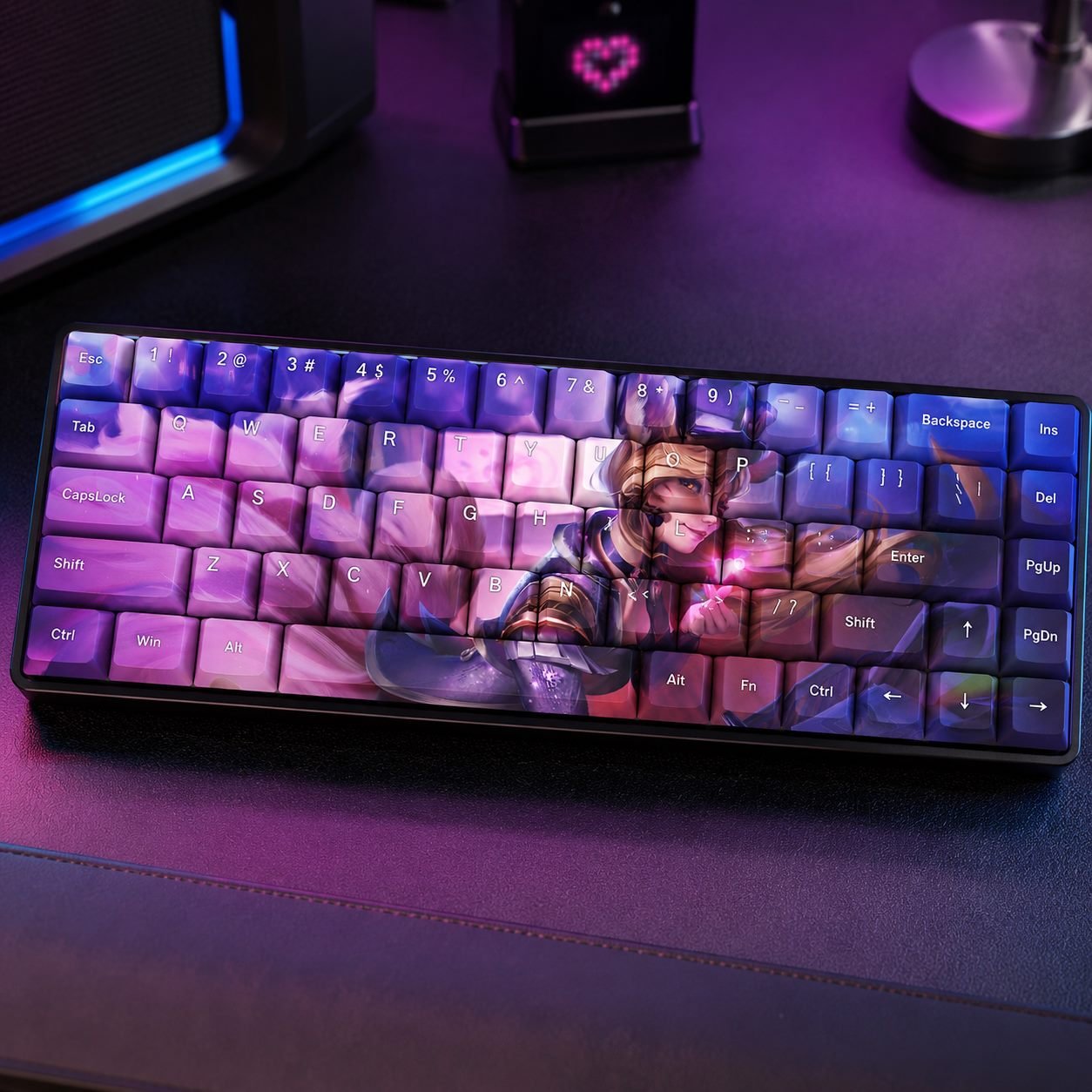 POPSTAR AHRI Original Profile 68-Key Side-Printed PBT Keycap Set - Image 5