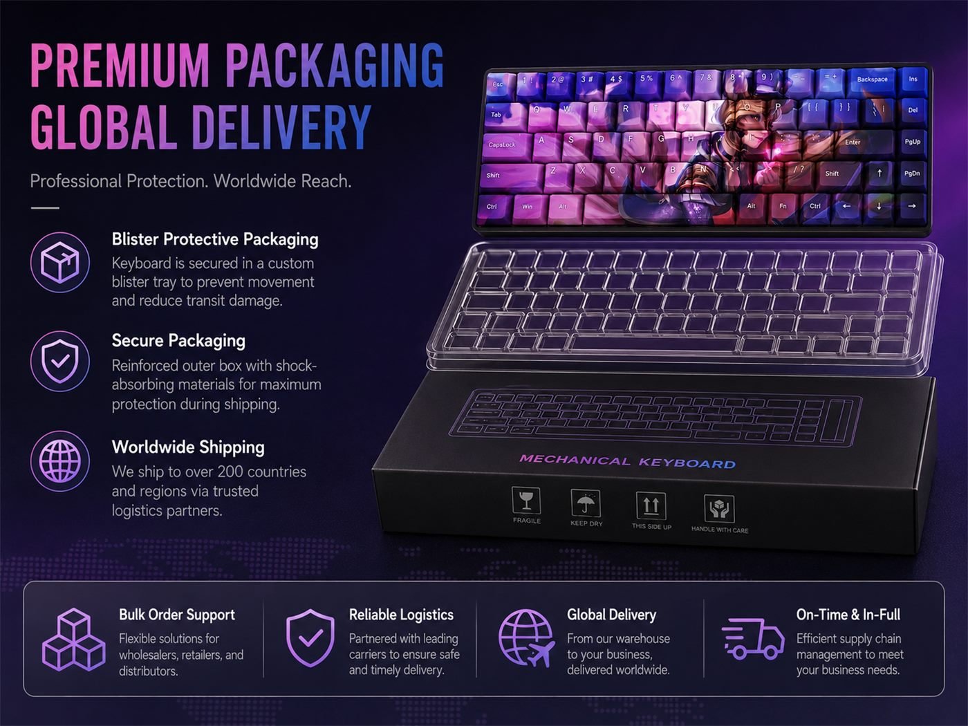 POPSTAR AHRI Original Profile 68-Key Side-Printed PBT Keycap Set - Image 8