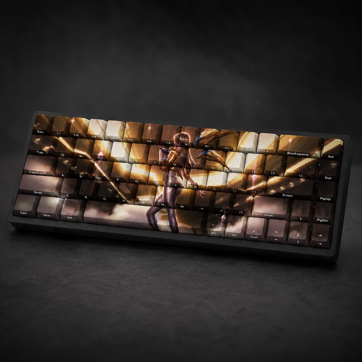 PRESTIGE KDA KAISA Original Profile 68-Key Side-Printed PBT Keycap Set - Image 3