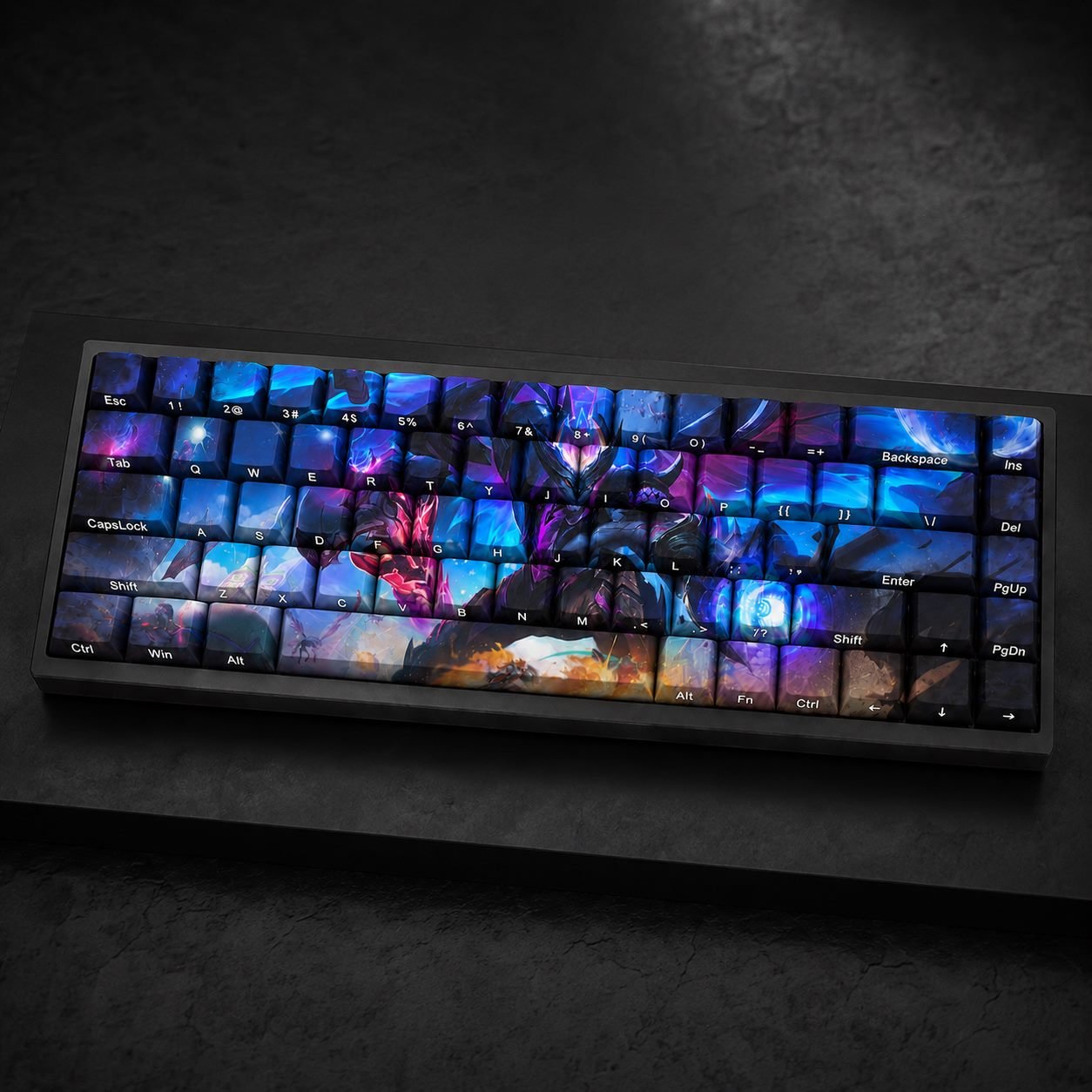 PRIMORDIAN AATROX Original Profile 68-Key Side-Printed PBT Keycap Set - Image 2