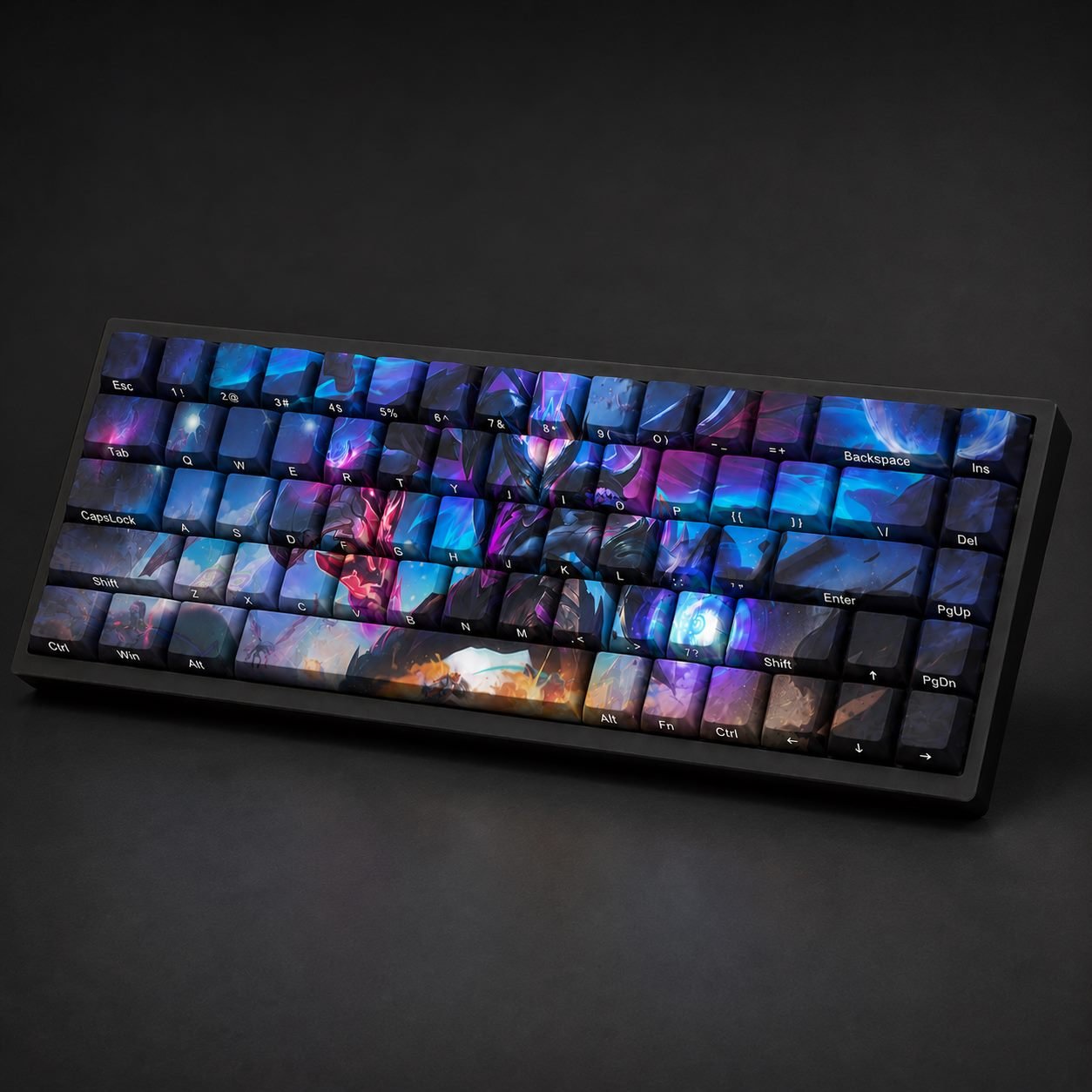 PRIMORDIAN AATROX Original Profile 68-Key Side-Printed PBT Keycap Set - Image 6
